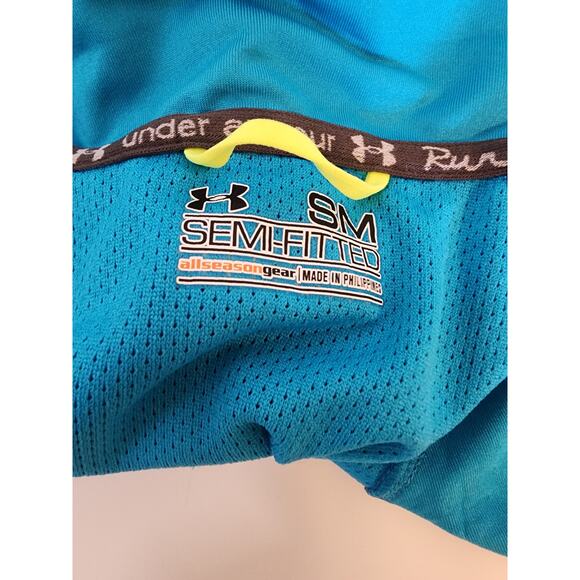 UNDER ARMOUR All Season Zip Up Blue Green Running Jacket Womens Small - Picture 5 of 8